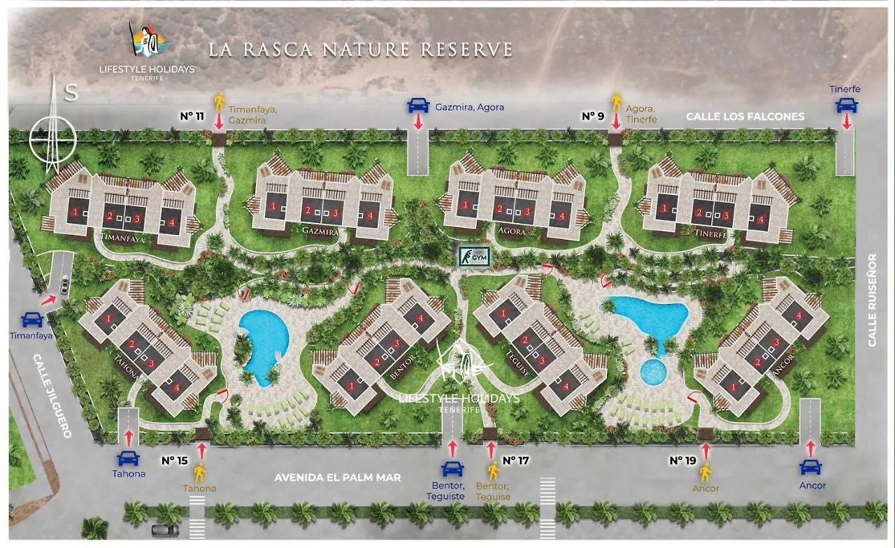 펜션 팔름-마르 Colinas - Ancor 2,3 Pool View 1B 빌라